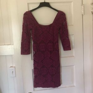 Free People seamless lace medallion slip dress